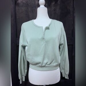 Mint Green Crop Sweater